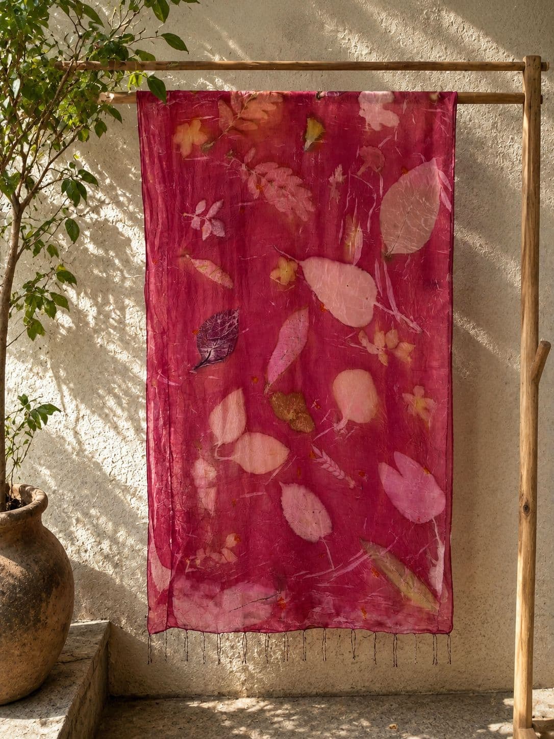 Habutai silk scarf